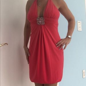 Coral dress by Mary L Couture